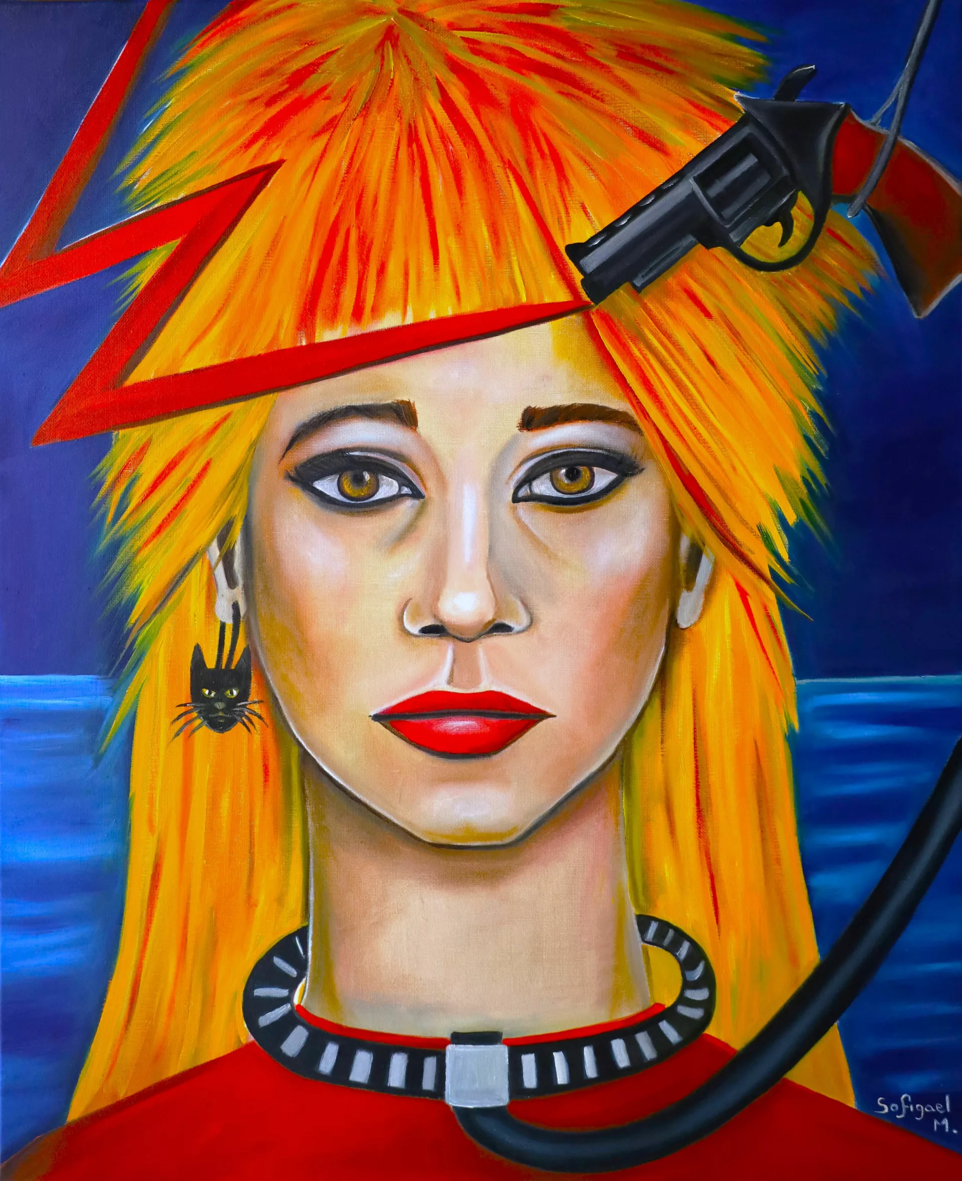 Don't kill the Punk - Sofigael M. - Huile sur lin - 73 x 60 cm