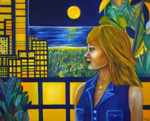 Insomnie - Huile sur lin - 81 x 100 cm - Sofigael M.