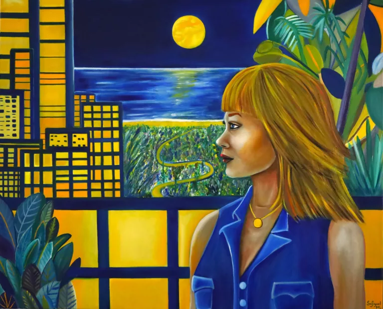 Insomnie - Huile sur lin - 81 x 100 cm - Sofigael M.
