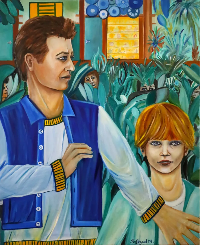 Regarde devant toi - Sofigael M. - Huile sur lin - 73 x 60 cm
