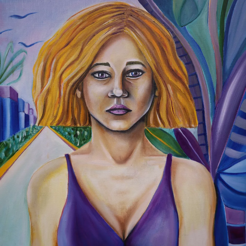 Exil - Sofigael M. - Huile sur lin - 60 x 73 cm