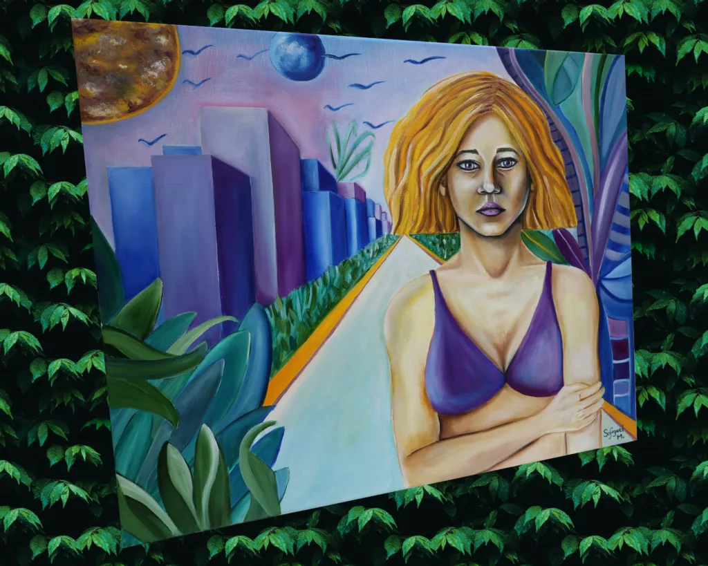Exil - Sofigael M. - Huile sur lin - 60 x 73 cm