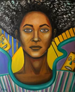 Résilience - Sofigael M. ART - Huile sur lin - 73 x 60 cm