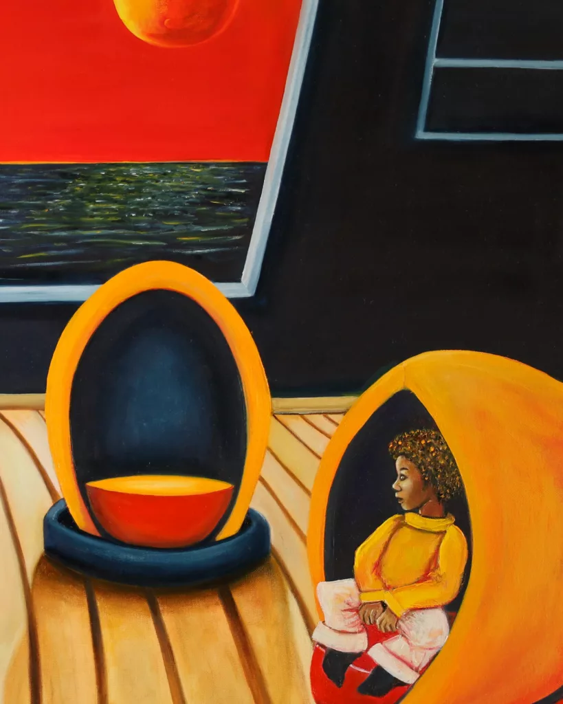 Soleils - Sofigael M. ART - Huile sur lin - 73 x 92 cm
