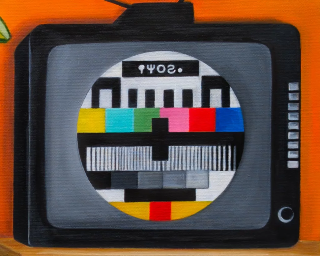 L'arrêt du programme - Sofigael M. 2025 - Huile sur lin - 65 x 81 cm