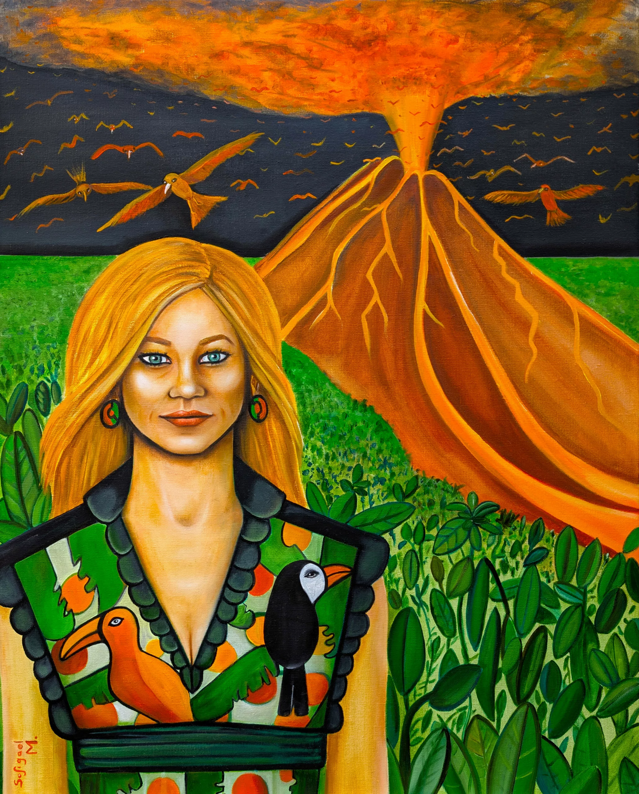 Delivrance - Sofigael M. 2025 - Huile sur lin - 81 x 65 cm - Art contemporain