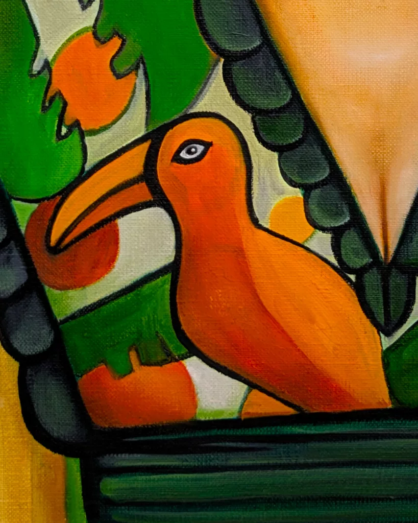 Delivrance - Sofigael M. 2025 - Huile sur lin - 81 x 65 cm - Art contemporain