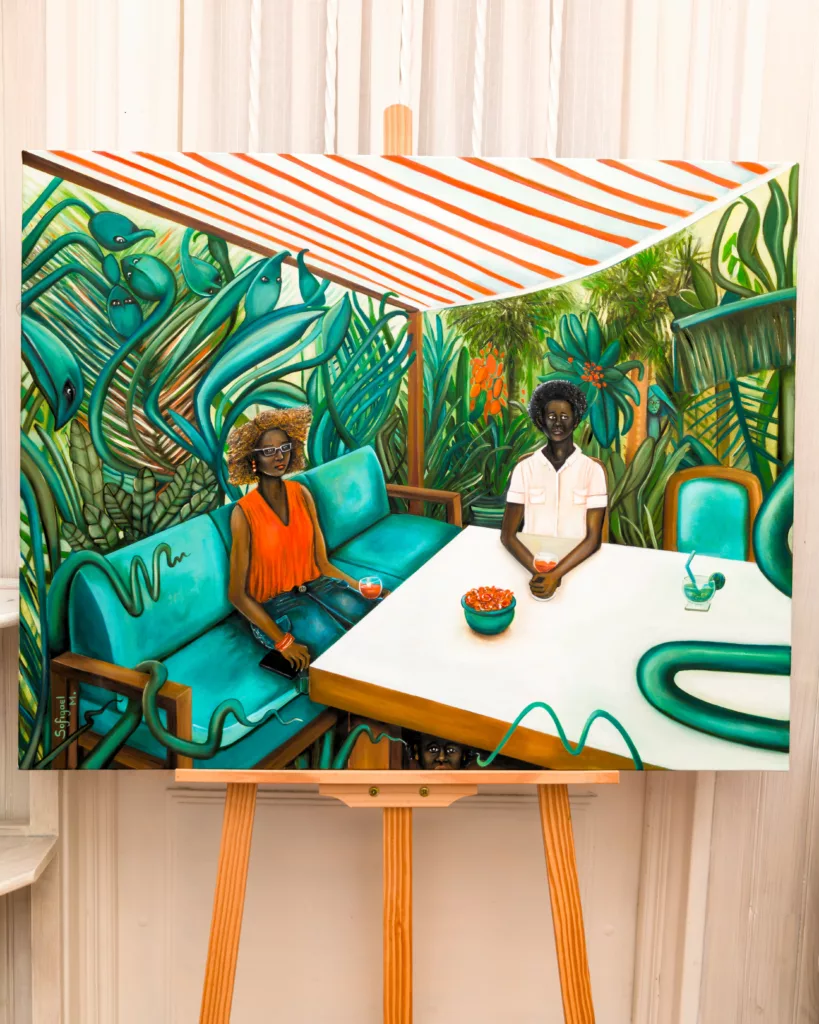 Malaise - Sofigael M. 2025 - Huile sur lin - 73 x 92 cm