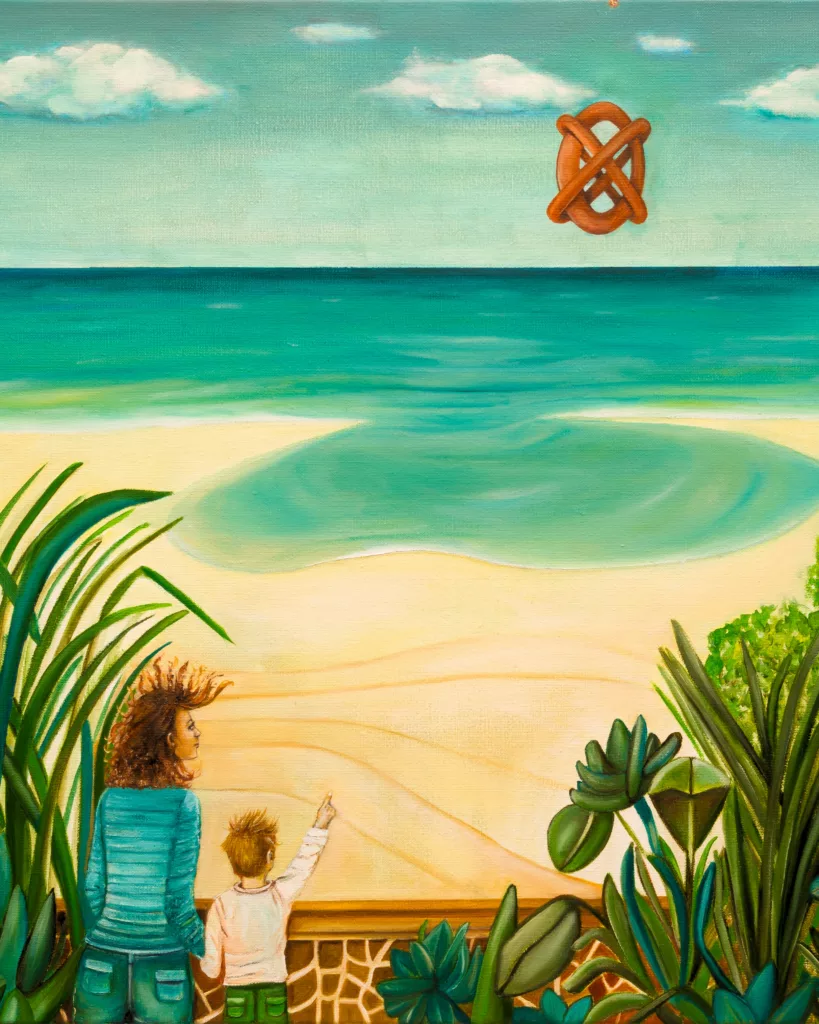 L'arrivée des premiers engins • 2025 - Sofigael M. • Huile sur lin