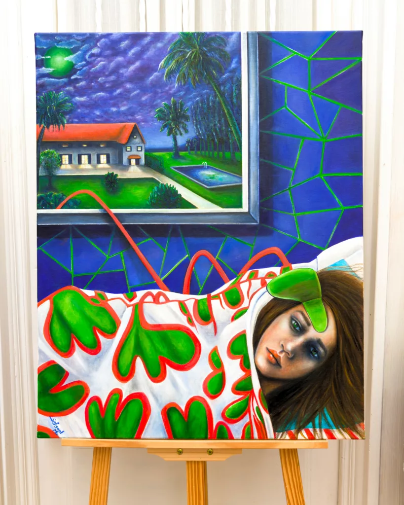 Dream house • Sofigael M. • Huile sur lin • 65 x 81 cm • 2026