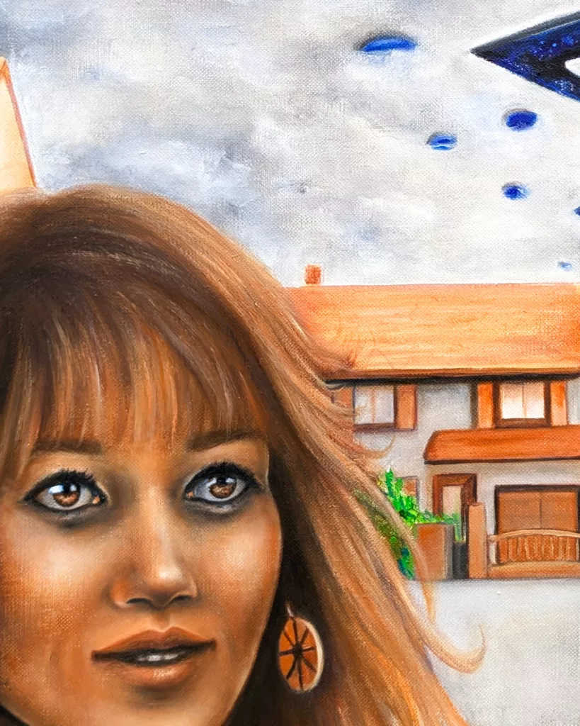 La fissure • Sofigael M. • 2026 • Huile sur lin • 60 x 60 cm